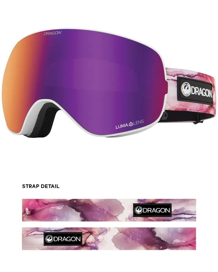 Dragon X2S Snow Goggles Merlot / Lumalens Purple Ion   Spare Lens