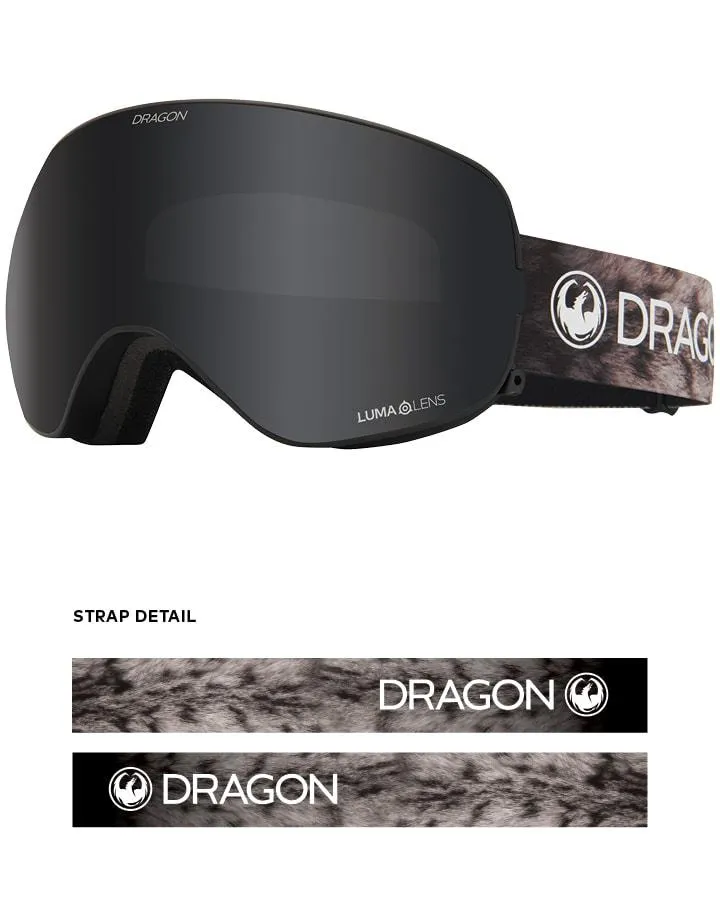 Dragon X2S Snow Goggles Snow Leopard / Lumalens Dark Smoke   Spare Lens