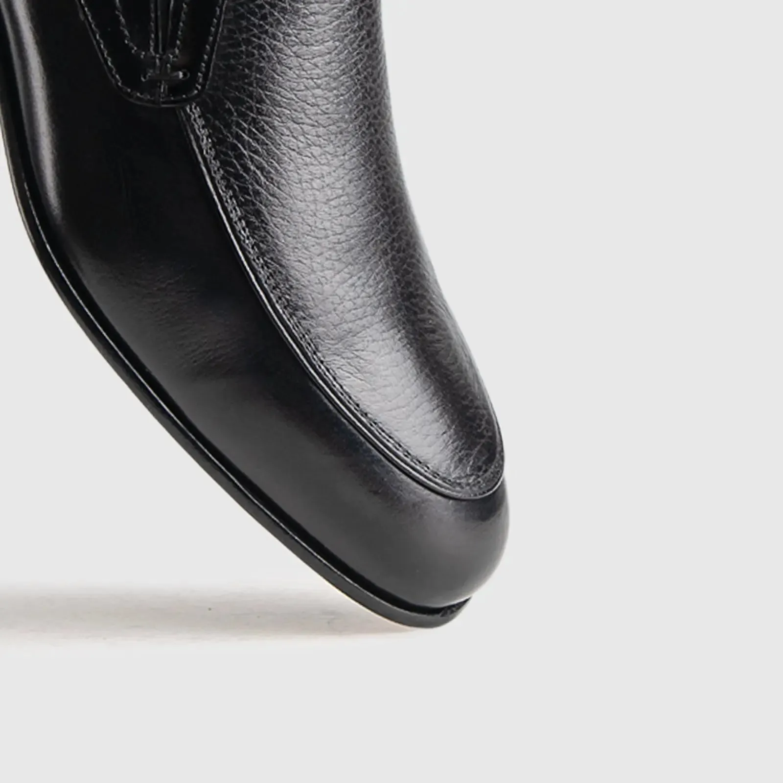 Dress Comfort Slip Ons 6934 Black Deer Skin