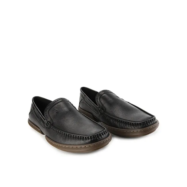 Dymond Loafer In Black Leather