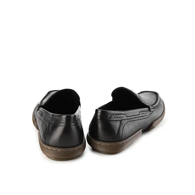 Dymond Loafer In Black Leather