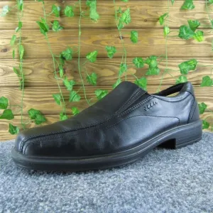 Ecco Men's Loafer Black Leather Size 45M Gently Used 2025