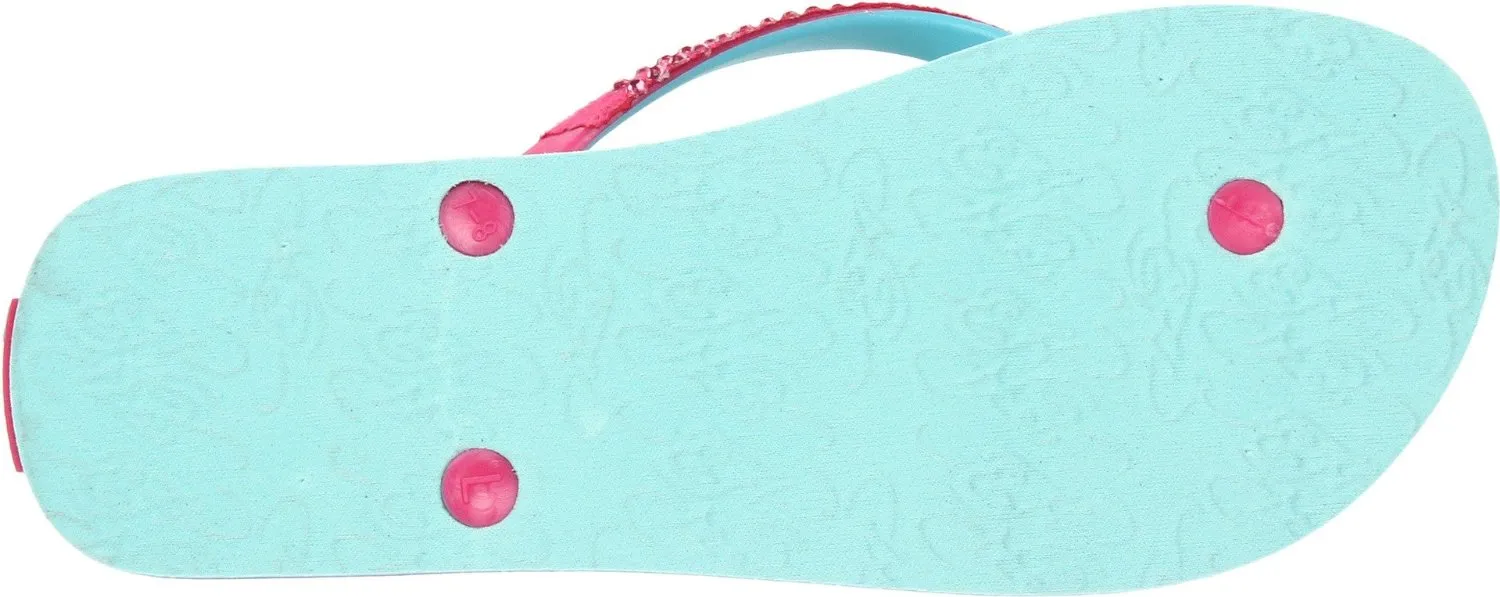 Ed Hardy Glitz Flip Flop for Women -Fuschia