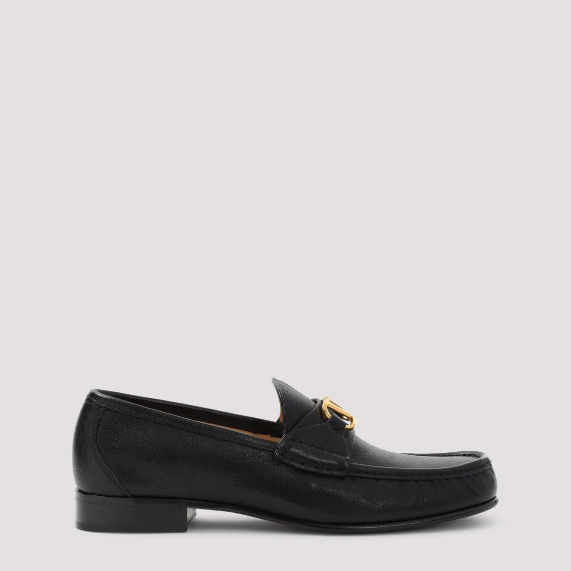 Elegant Black Leather Loafers