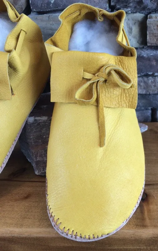 Elk Hide Moccasins - Undecorated - Men's Sizes