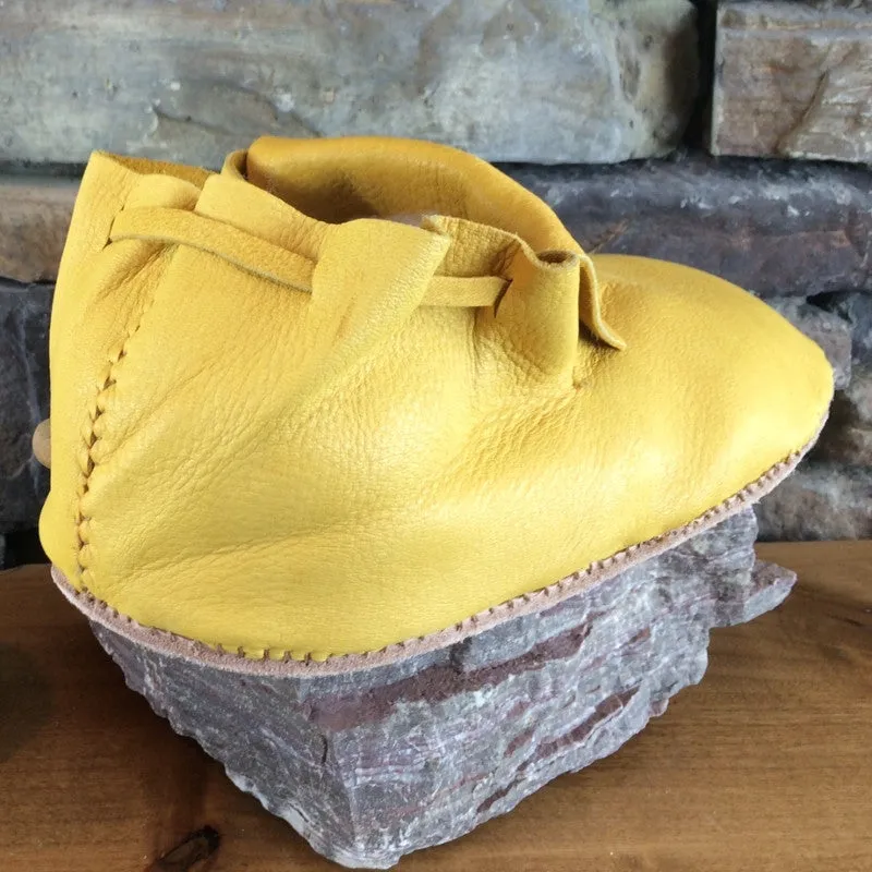 Elk Hide Moccasins - Undecorated - Men's Sizes