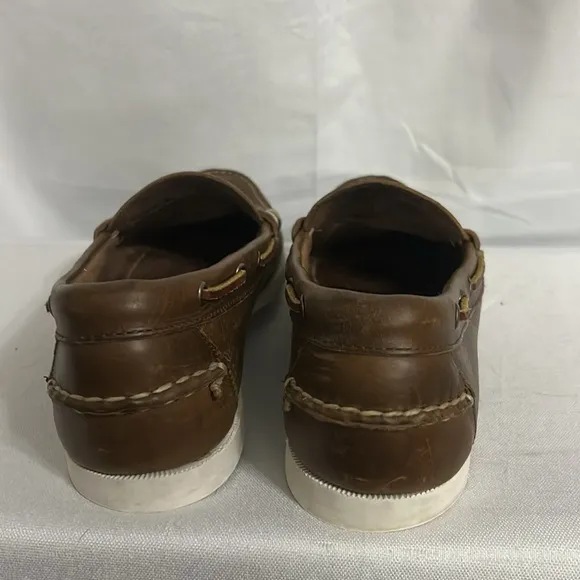 EUC Allen Edmonds Kirkwood Hand Sewn Loafer Golden Brown Chromexcel Mens 9D