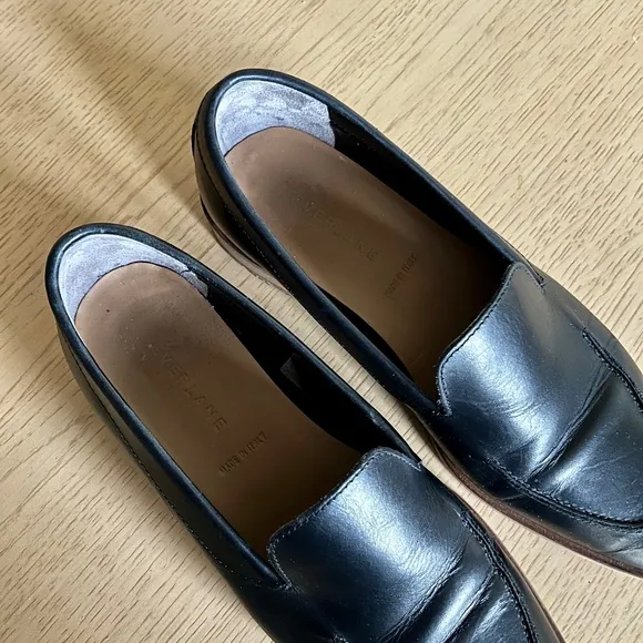 Everlane The Modern Loafer (Original) Black Leather Size 7.5