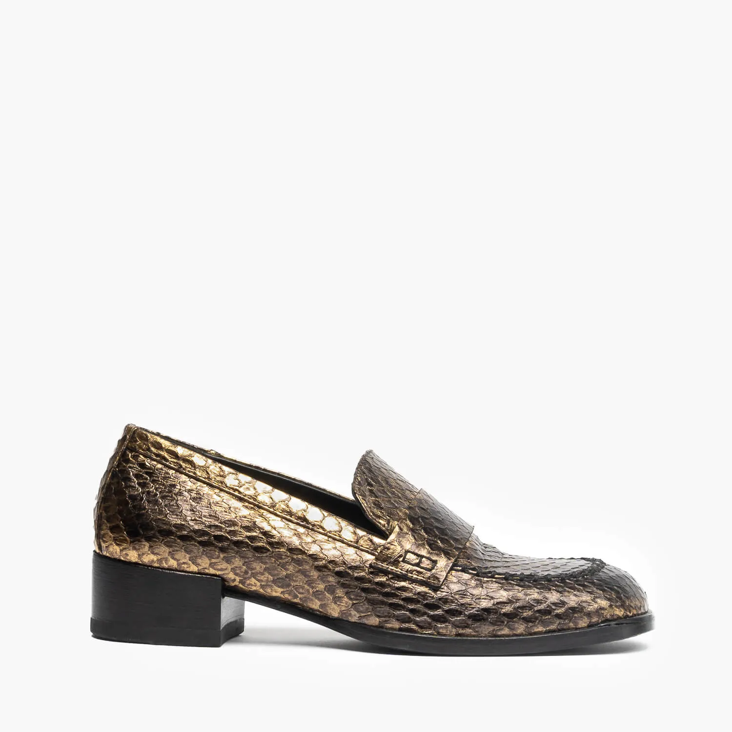 Federica | Women's moccasins in gold with black shades