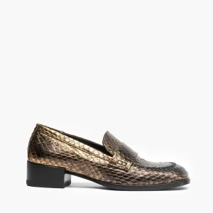 Federica | Women's moccasins in gold with black shades