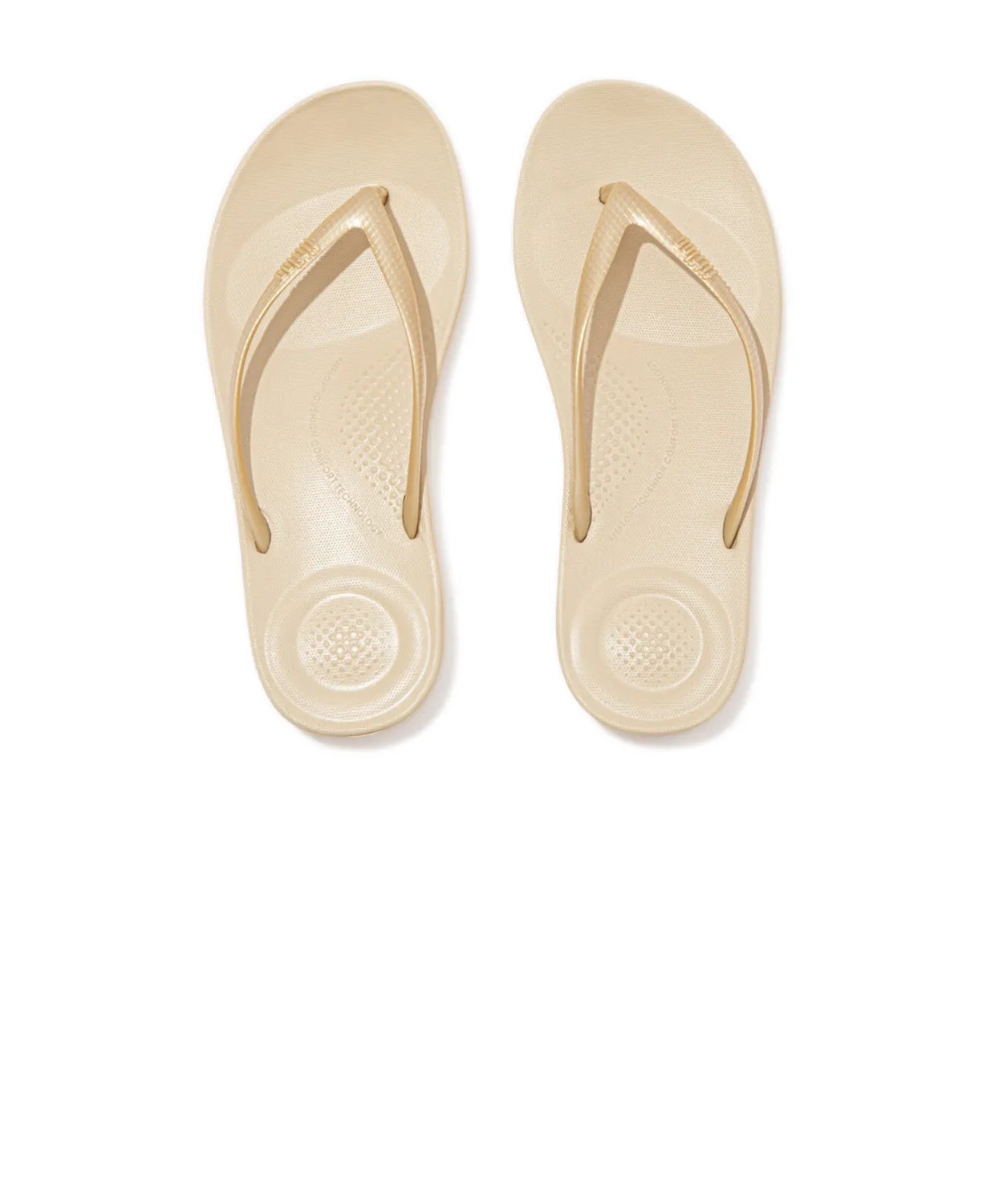 FitFlop iQushion Ergonomic Thongs Gold