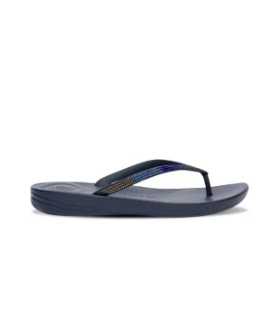 FitFlop iQushion Ombre Sparkle Thongs Navy