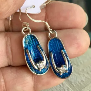 Flip Flop Enamel, Earrings