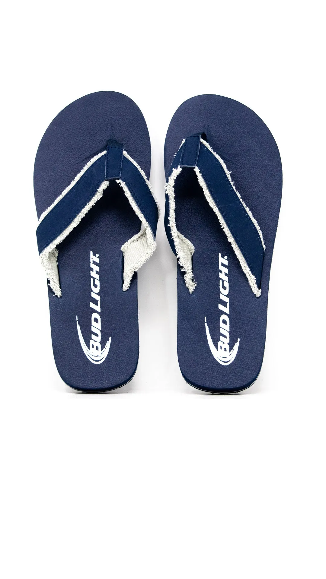 Flip Flops - Men's Navy Bud Light - Size 10/11