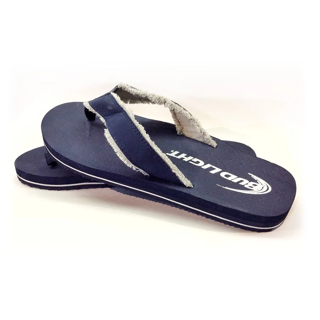 Flip Flops - Men's Navy Bud Light - Size 8/9
