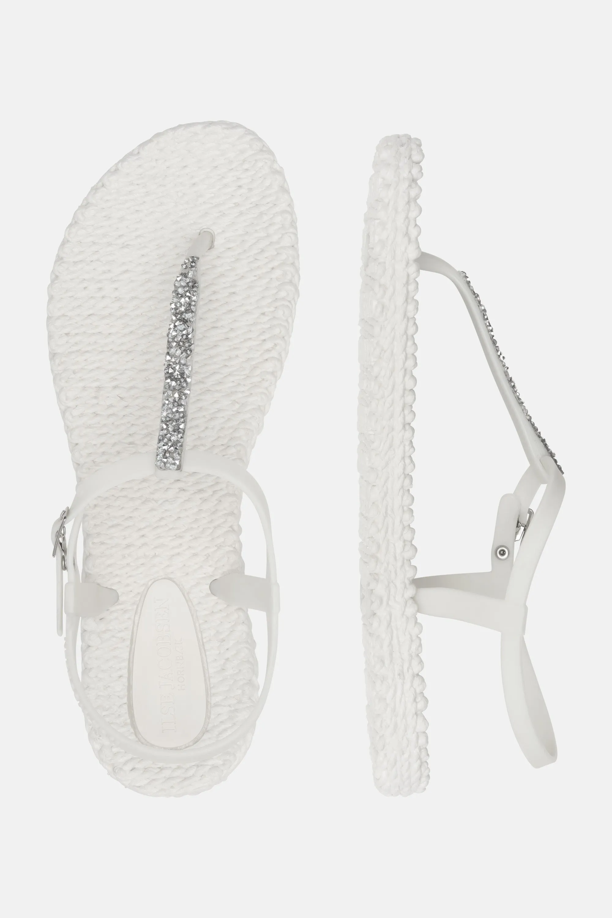 Flip Flops Strasssteinen - Creme