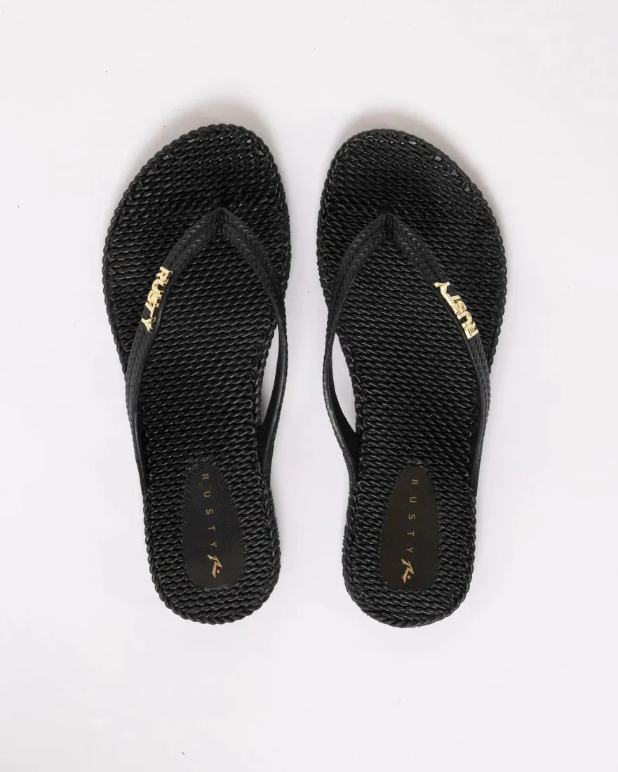 Flip Out Thong Blk