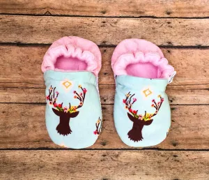 Floral Buck Moccasins
