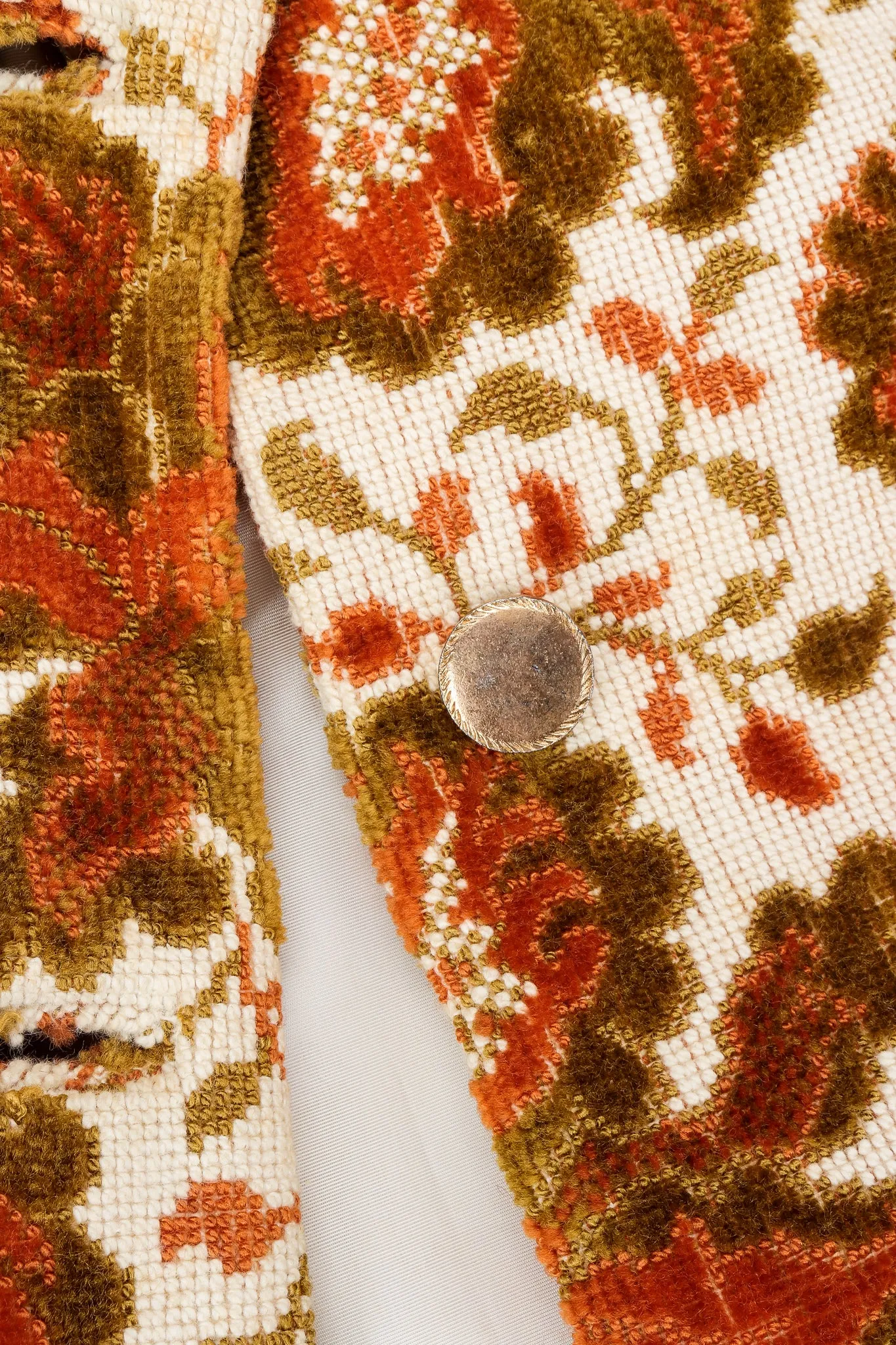 Floral Chenille Carpet Coat