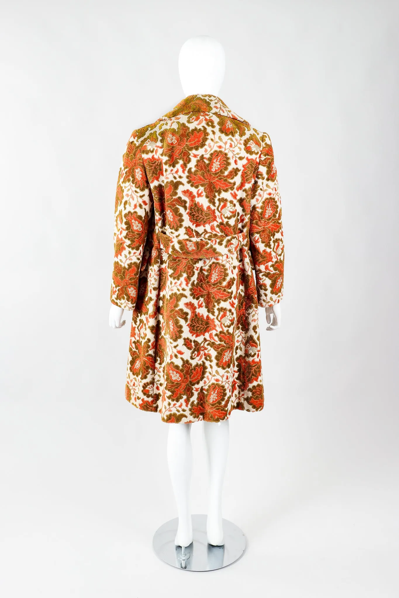 Floral Chenille Carpet Coat