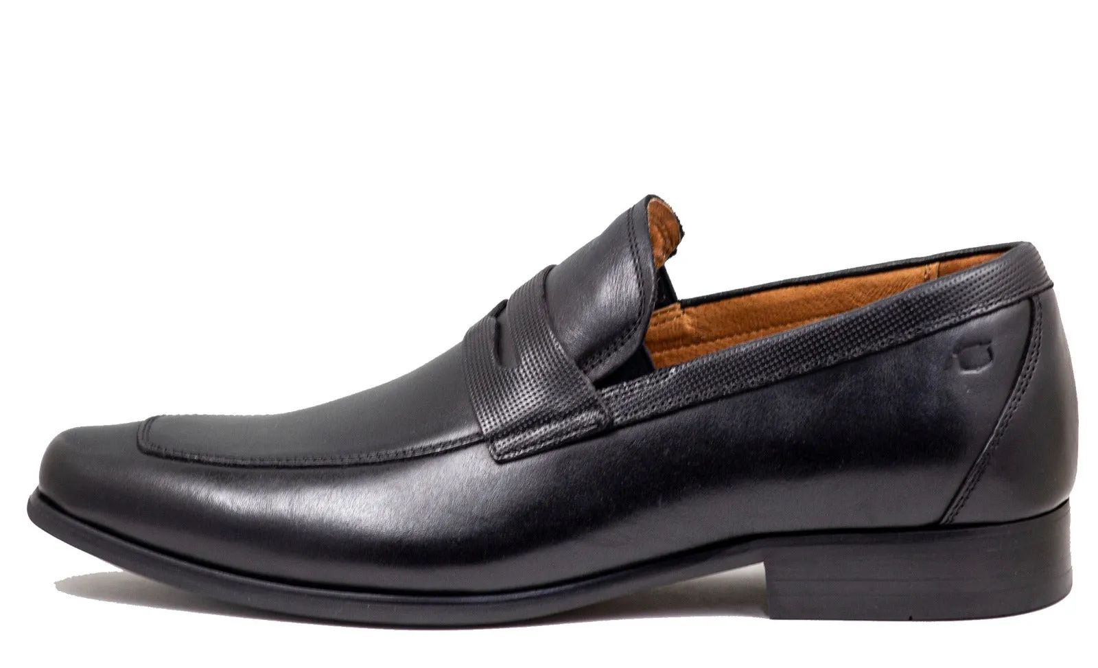 Florsheim Men's Postino Moc Toe Penny Loafer Black Leather Dress Shoe 15151