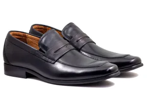 Florsheim Men's Postino Moc Toe Penny Loafer Black Leather Dress Shoe 15151