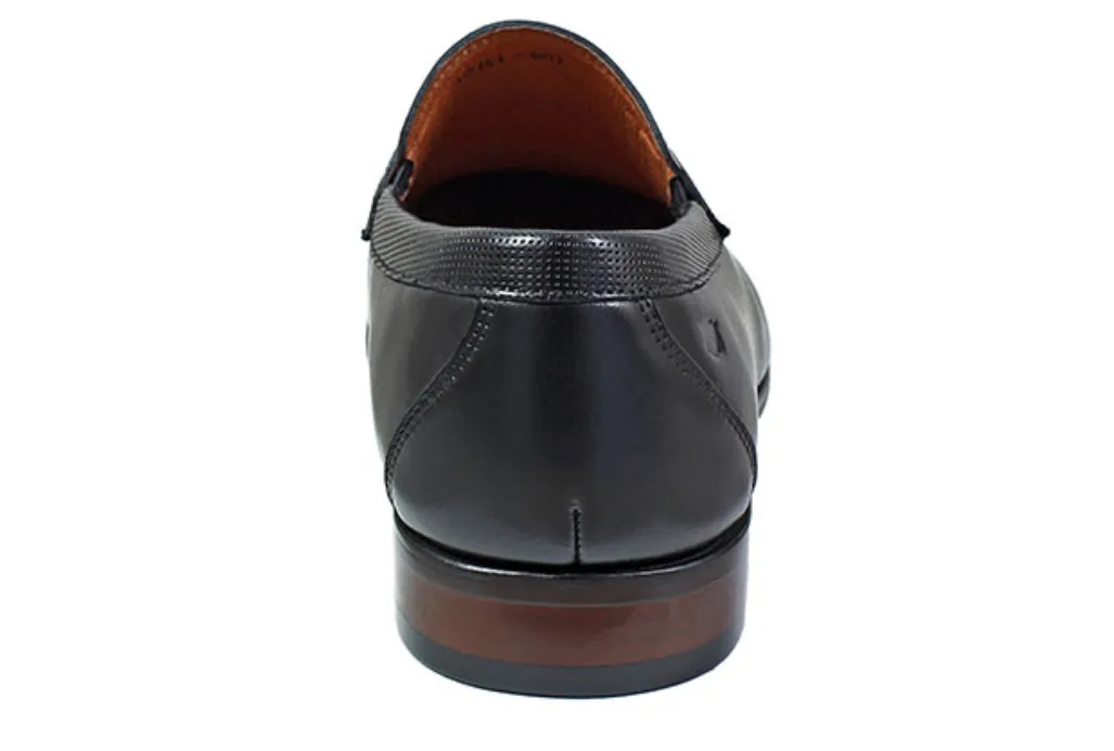 Florsheim Men's Postino Moc Toe Penny Loafer Black Leather Dress Shoe 15151