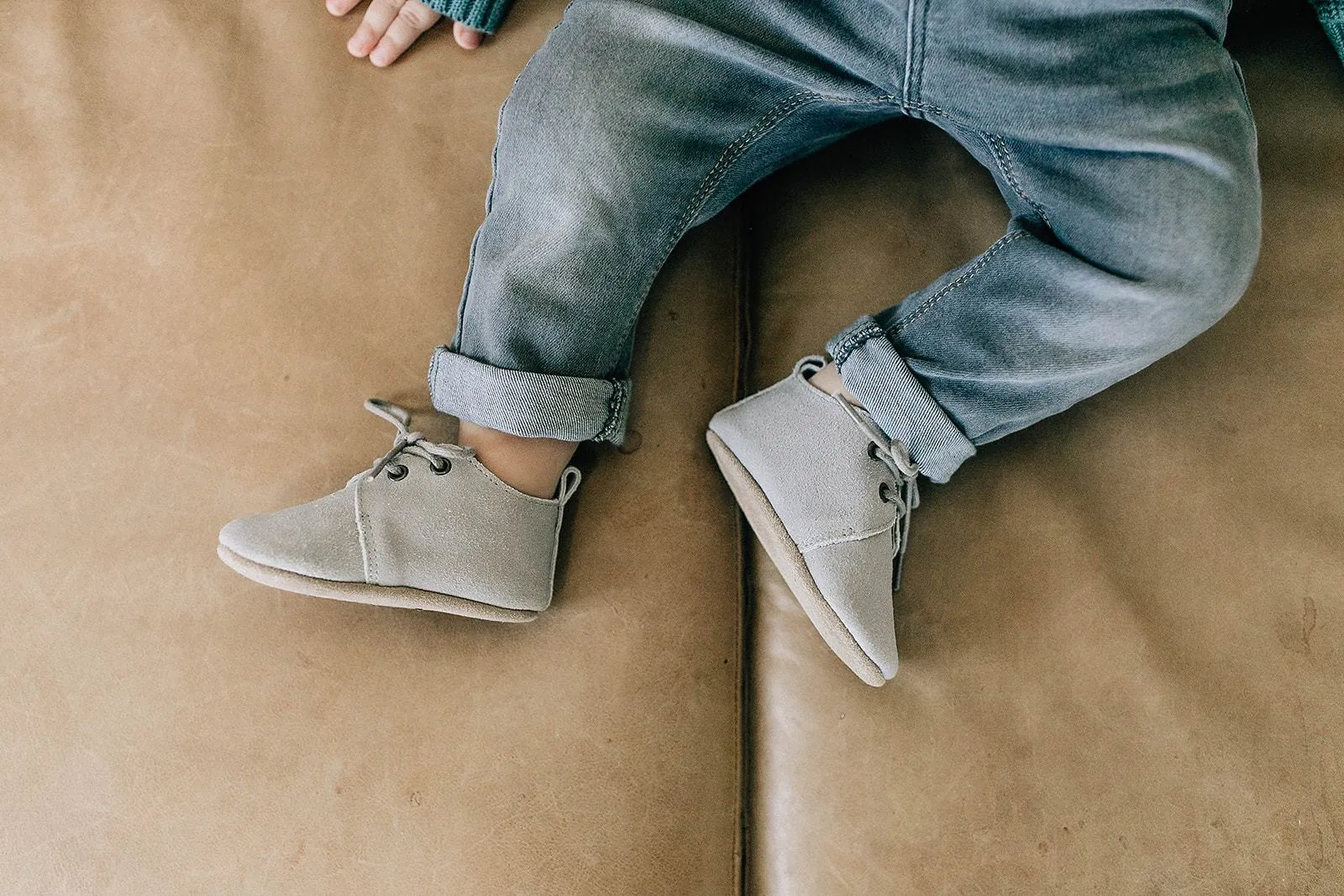 Fog Suede - Oxford - US Size 1-4 - Soft Sole