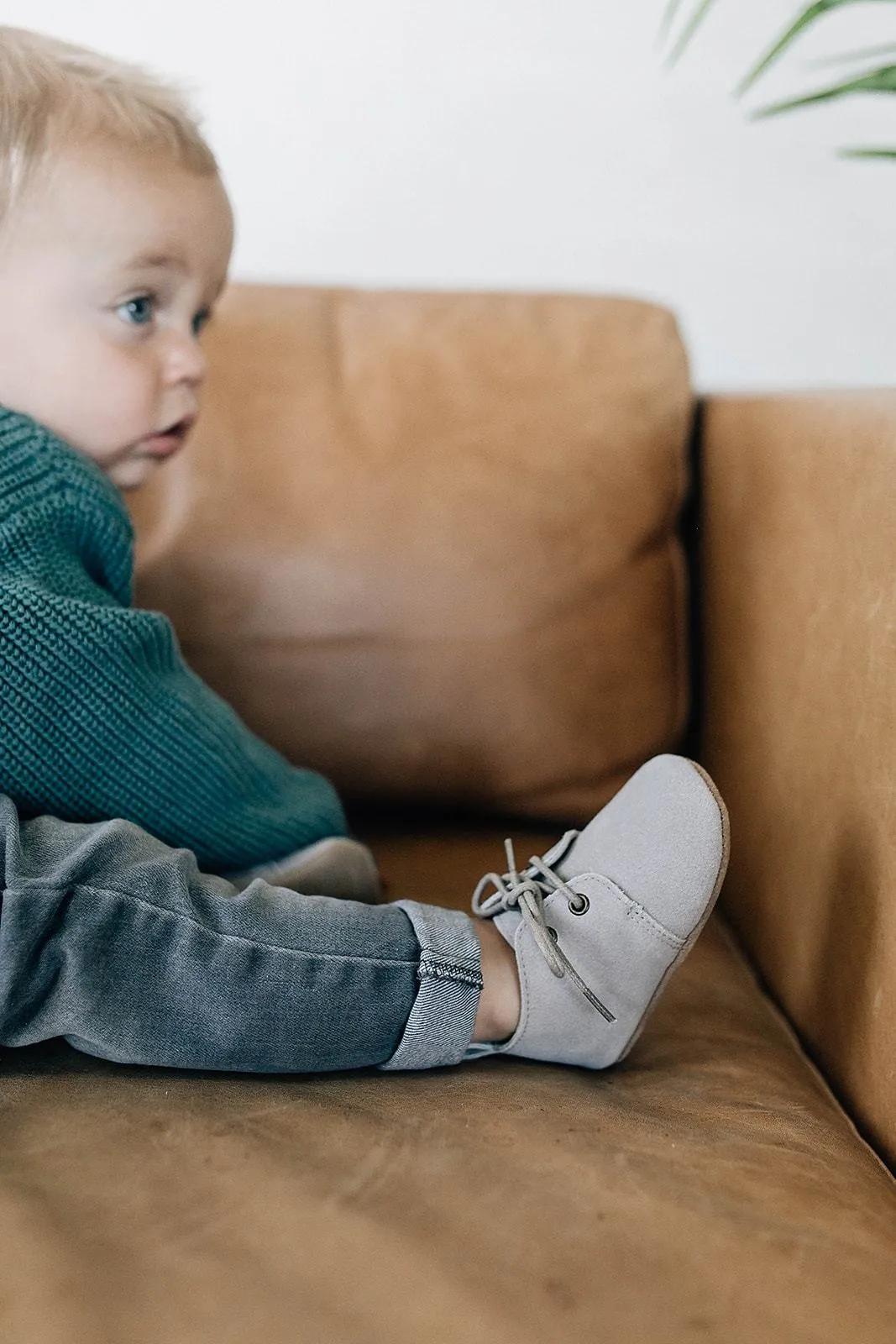 Fog Suede - Oxford - US Size 1-4 - Soft Sole