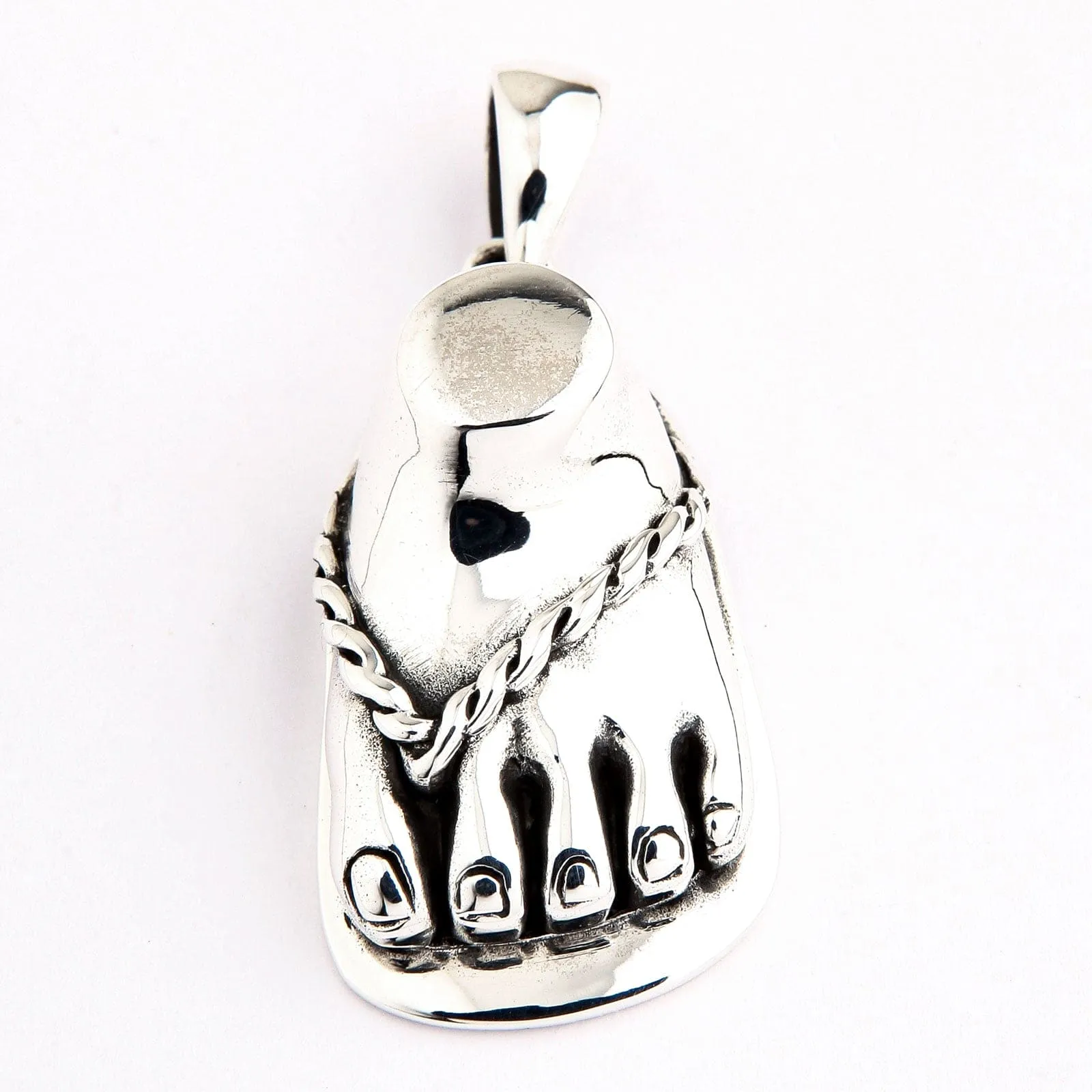 Foot Sterling Silver Pendant