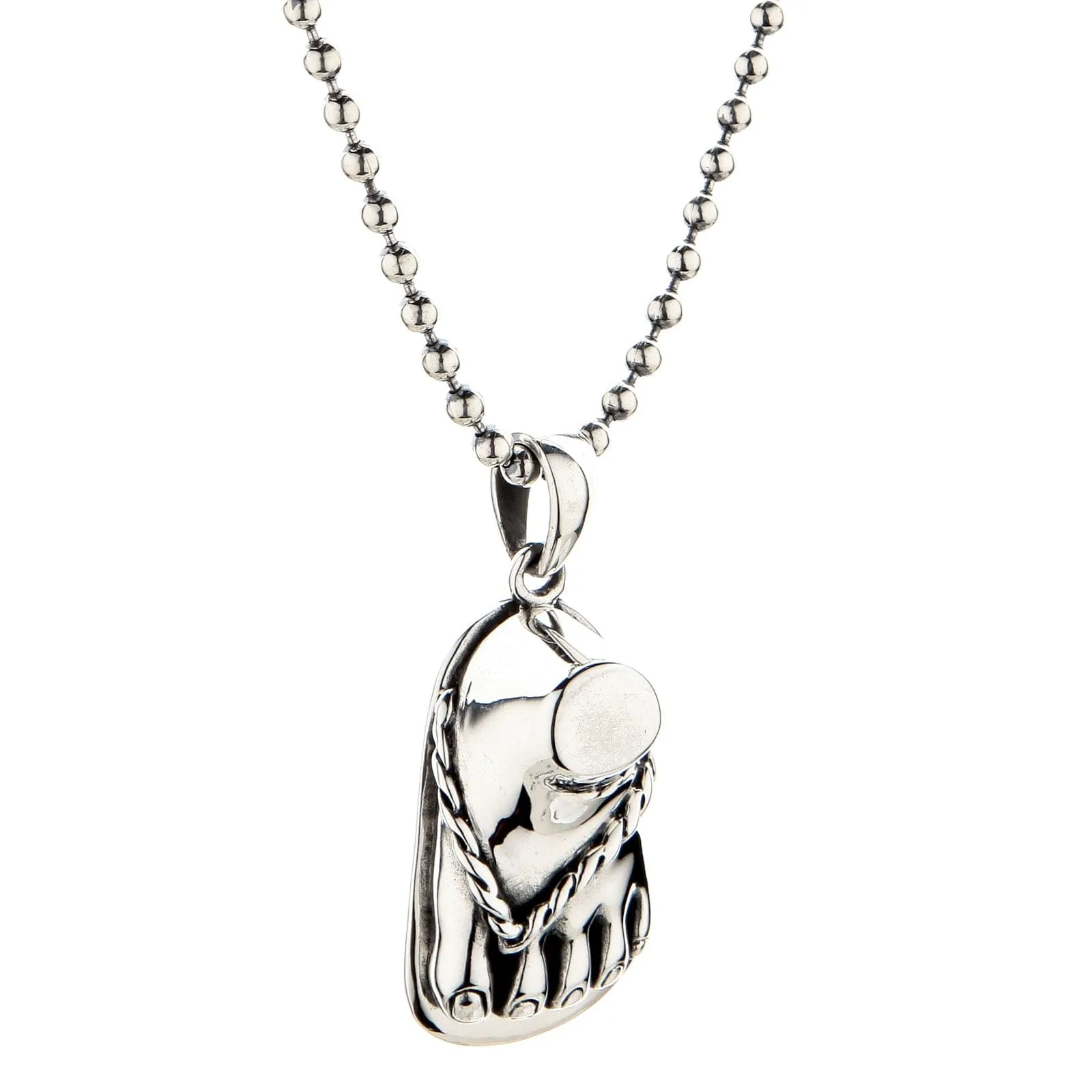Foot Sterling Silver Pendant