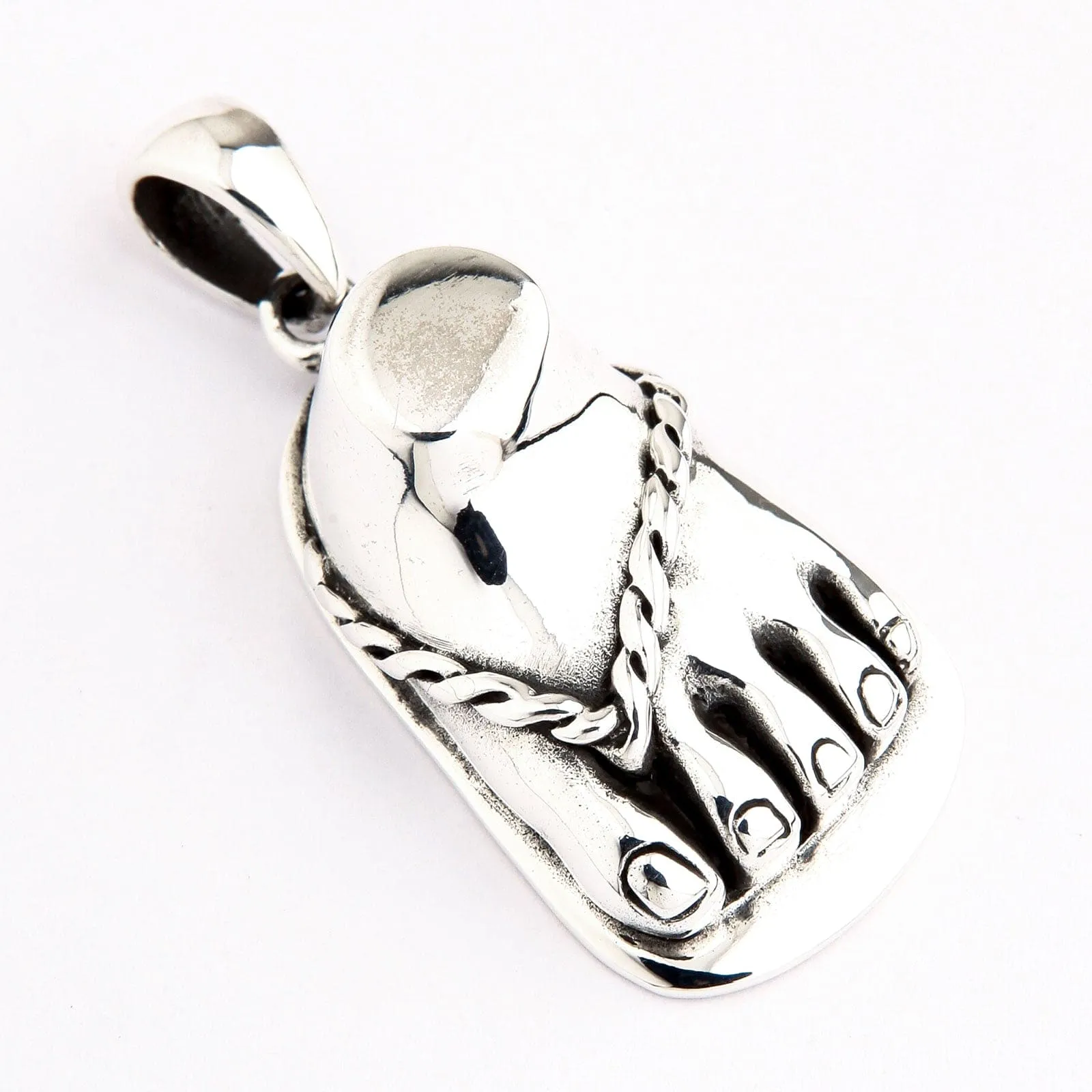 Foot Sterling Silver Pendant