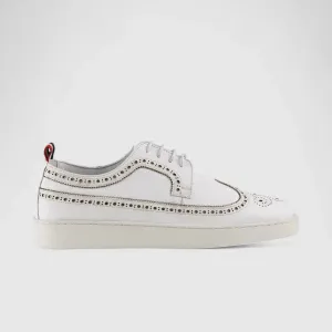 Formales Lace Up Leather Sneaker White 4346