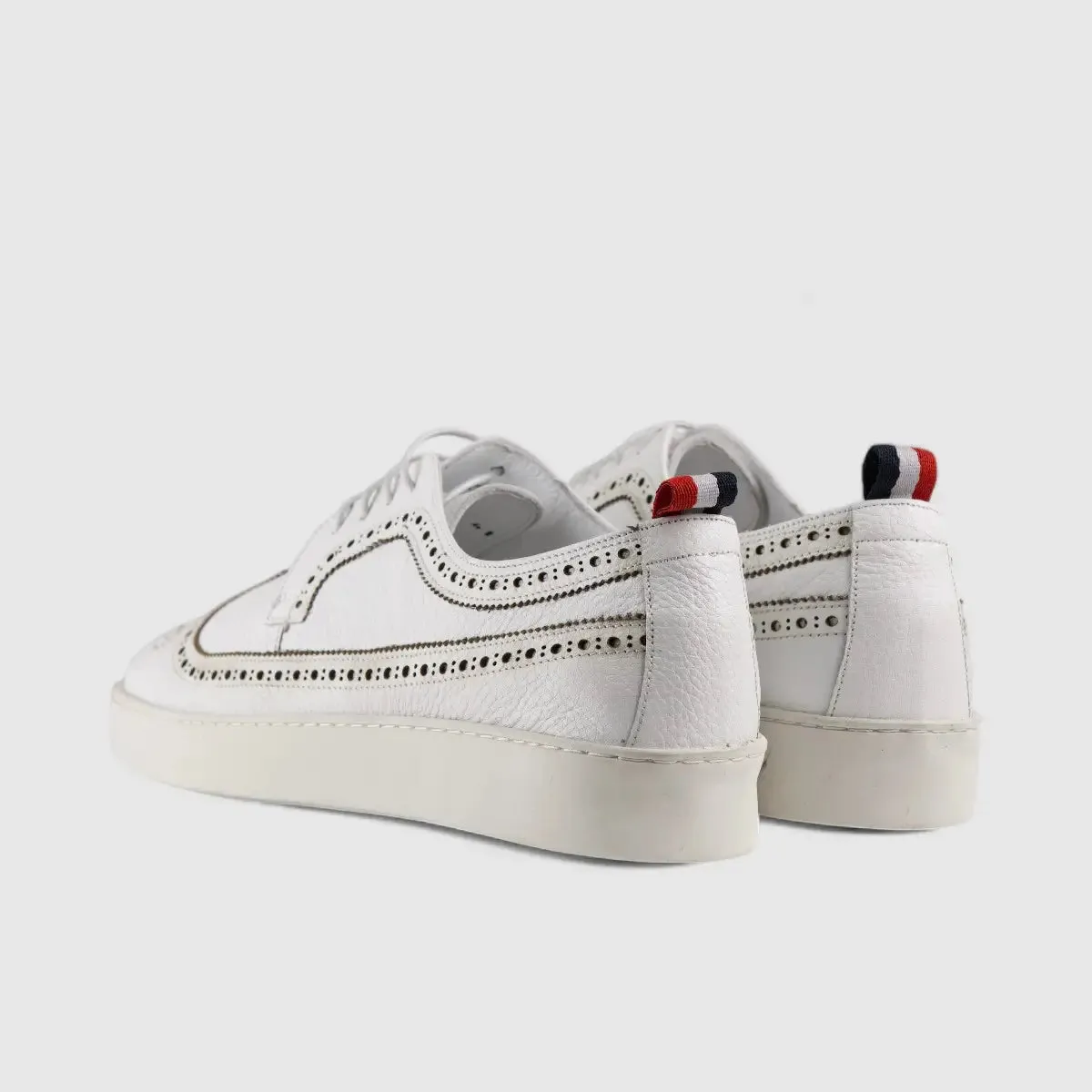 Formales Lace Up Leather Sneaker White 4346