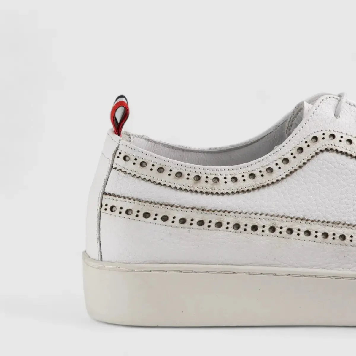 Formales Lace Up Leather Sneaker White 4346