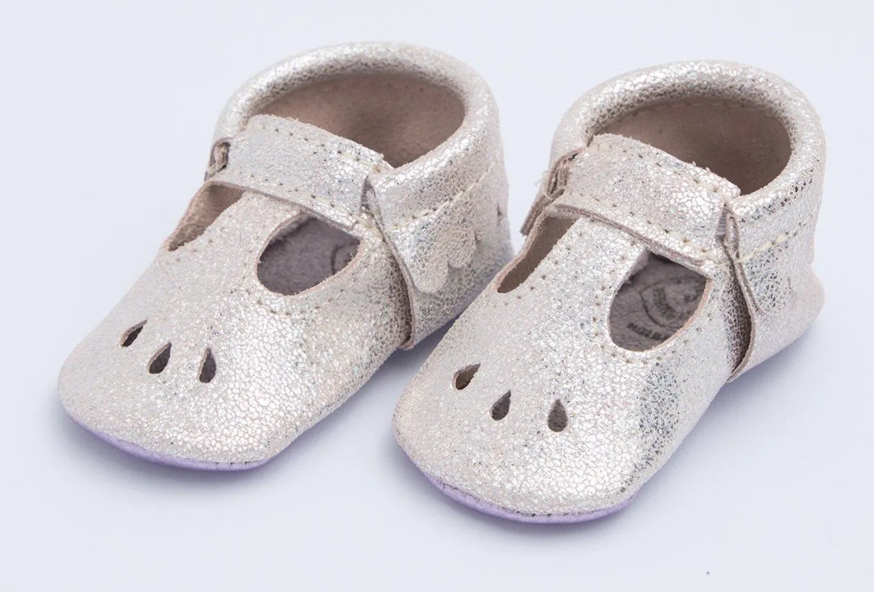 Freshly Picked Rose Quartz Mary Jane Soft Sole Moccasins