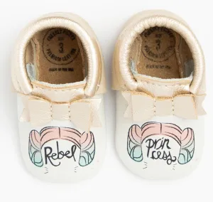 Freshly Picked Star Wars Rebel Princess Bow Soft Sole Moccasins