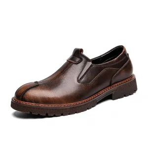 Full Genuine Leather Men Oxford Shoes British Style Retro Old Look Formal Men Casual Dress Shoes Male Business Shoes