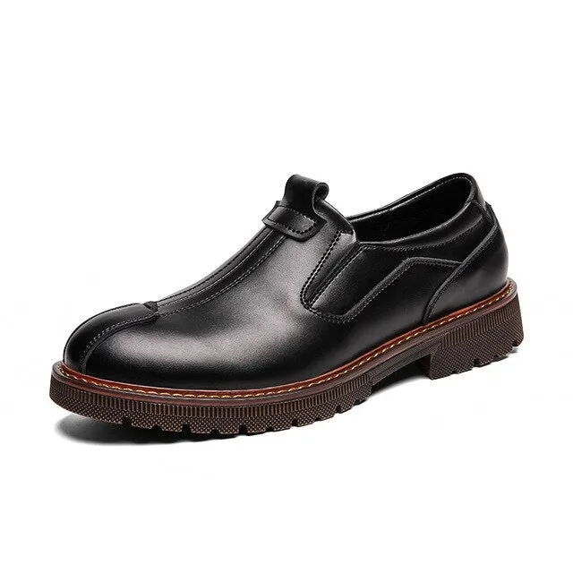 Full Genuine Leather Men Oxford Shoes British Style Retro Old Look Formal Men Casual Dress Shoes Male Business Shoes