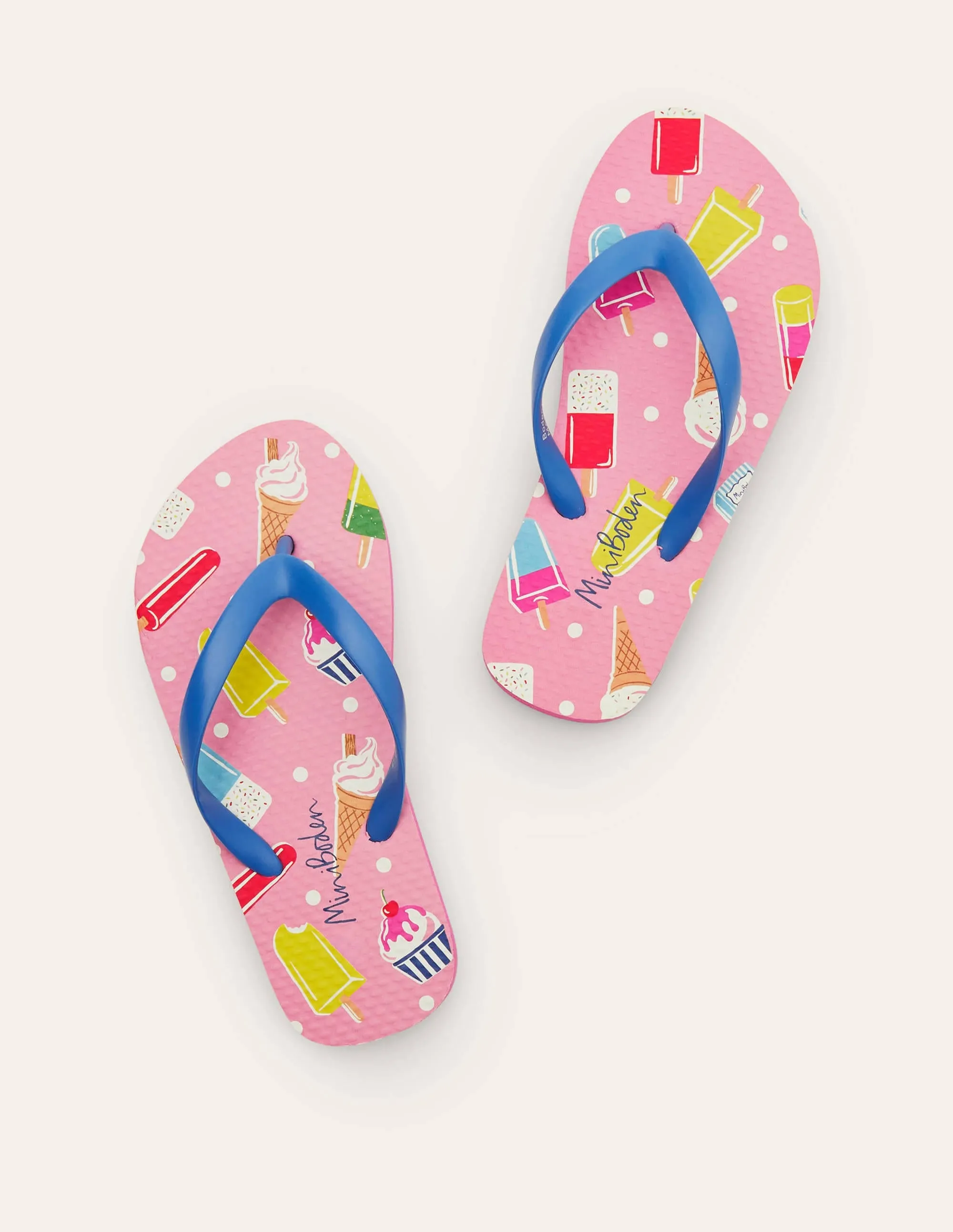 Fun Printed Flip Flops-Multi Ice Creams