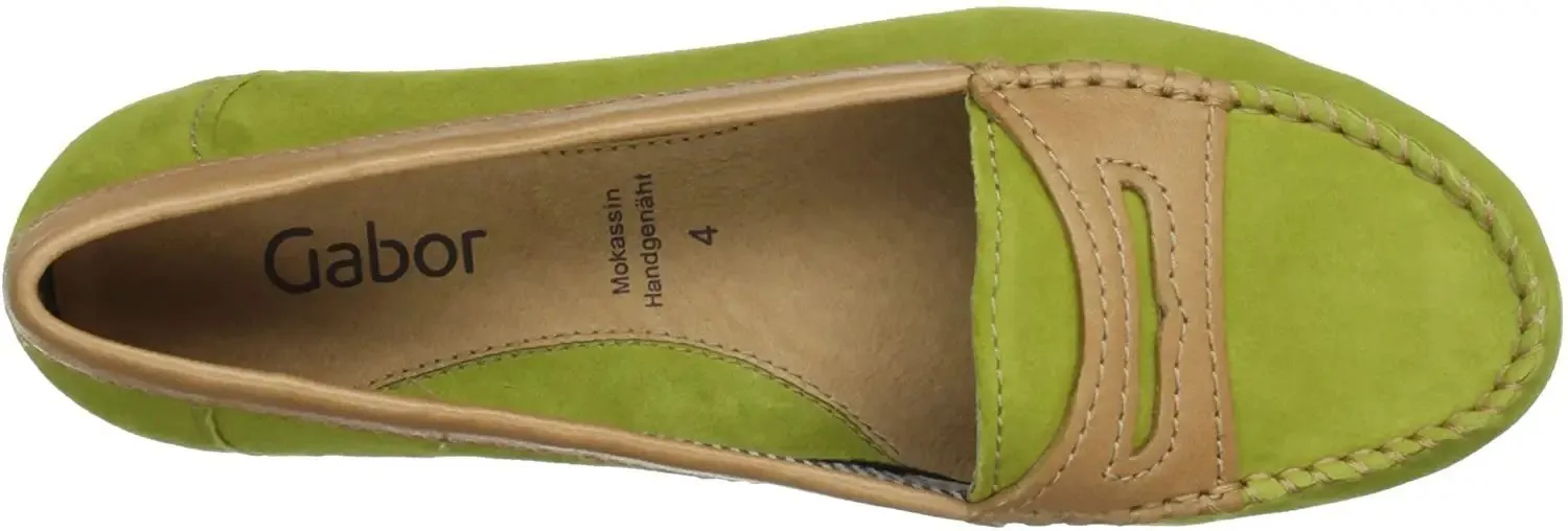 Gabor moccasins 64.210.11 green suede leather