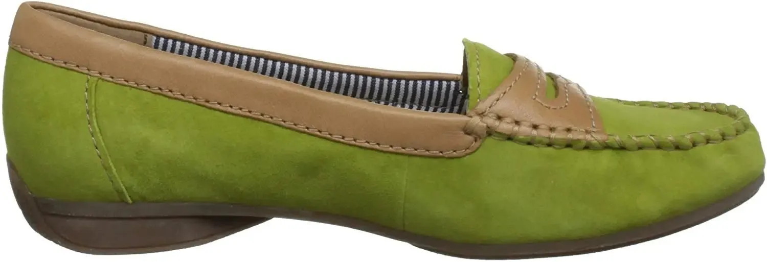 Gabor moccasins 64.210.11 green suede leather