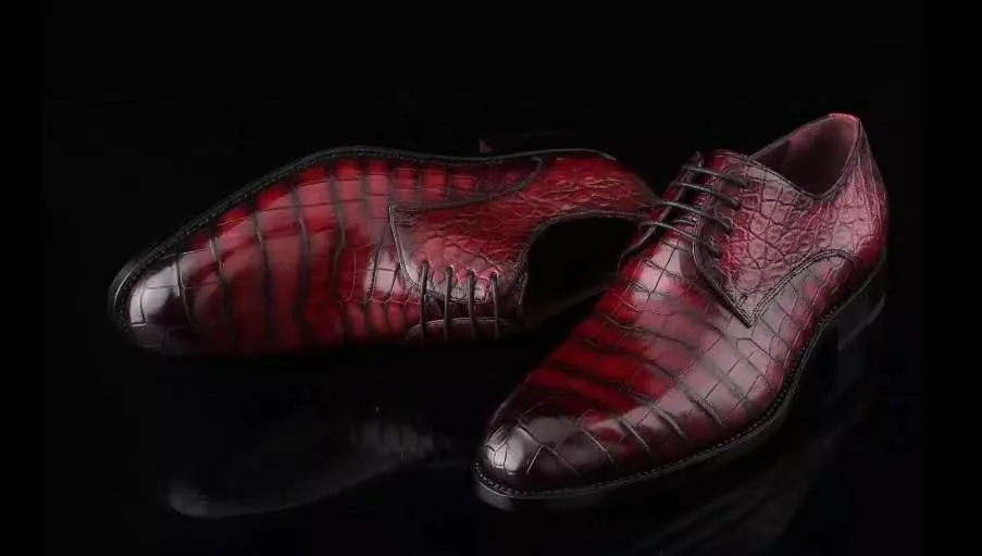 GENUINE CROCODILE OXFORD LACE UPS