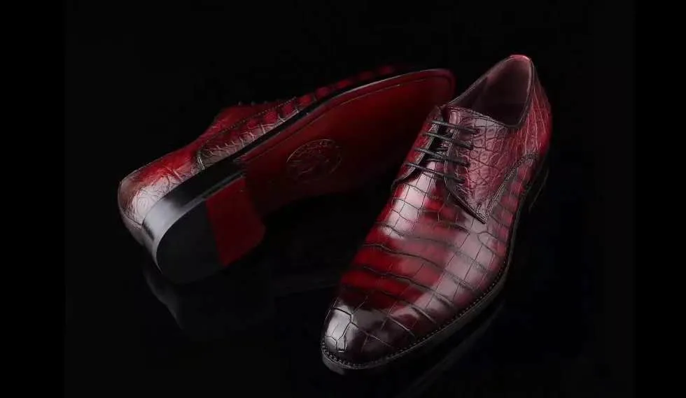 GENUINE CROCODILE OXFORD LACE UPS