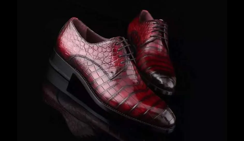GENUINE CROCODILE OXFORD LACE UPS