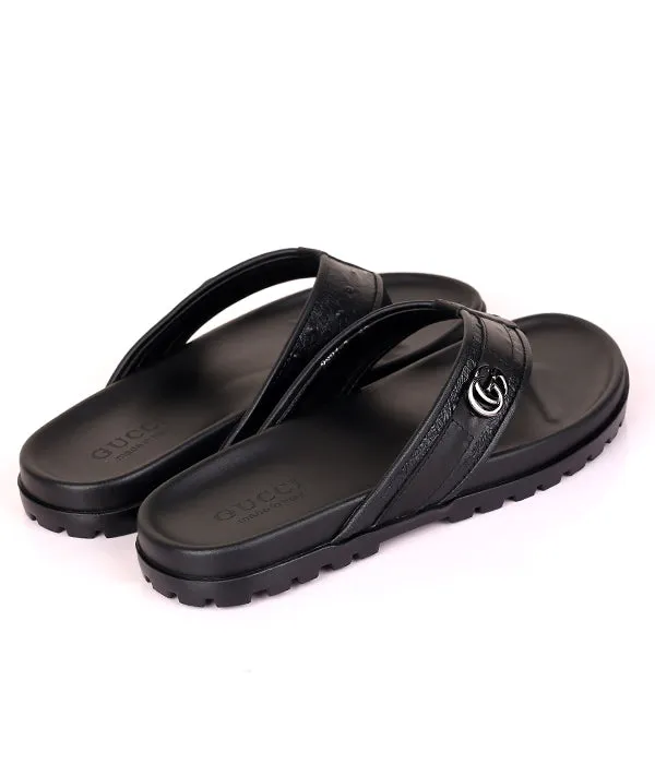 GG Logo Thong Flip-Flop|Black