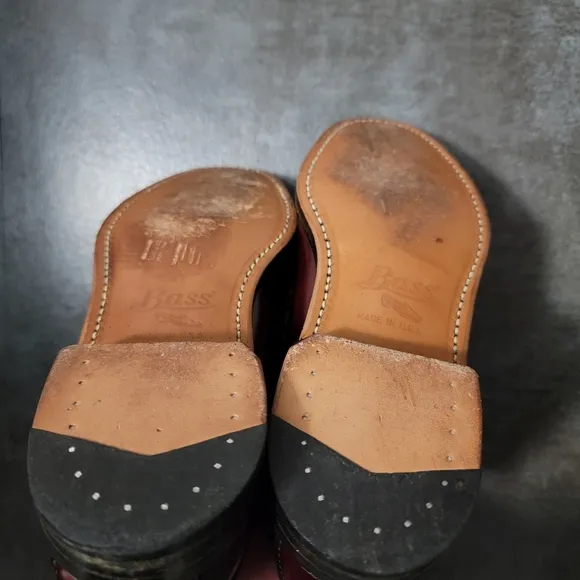 G.H. Bass &amp; Co. Logan Flat Strap Weejuns Loafer, Wine, Men's Size 8