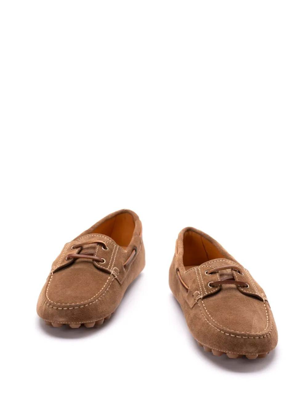 Gommino bubble suede leather loafers