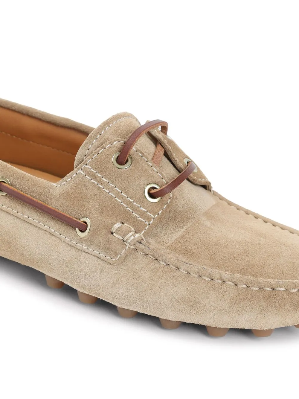 Gommino bubble suede leather loafers