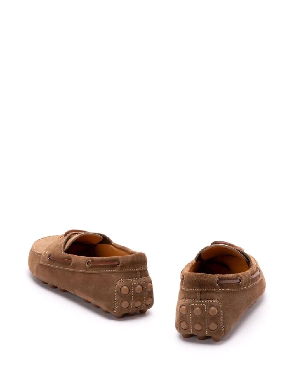 Gommino bubble suede leather loafers